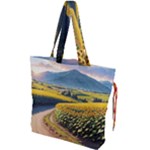 Sunflowers Flowers Nature Drawstring Tote Bag