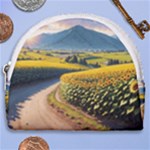 Sunflowers Flowers Nature Horseshoe Style Canvas Pouch