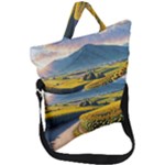 Sunflowers Flowers Nature Fold Over Handle Tote Bag