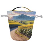 Sunflowers Flowers Nature Drawstring Bucket Bag