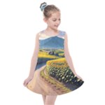 Sunflowers Flowers Nature Kids  Summer Dress