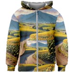Sunflowers Flowers Nature Kids  Zipper Hoodie Without Drawstring