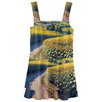 Sunflowers Flowers Nature Kids  Layered Skirt Swimsuit
