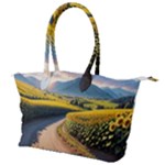 Sunflowers Flowers Nature Canvas Shoulder Bag