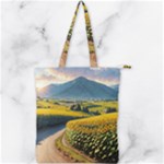 Sunflowers Flowers Nature Double Zip Up Tote Bag