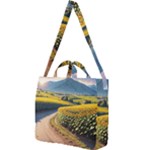Sunflowers Flowers Nature Square Shoulder Tote Bag