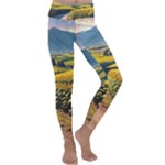 Sunflowers Flowers Nature Kids  Lightweight Velour Classic Yoga Leggings