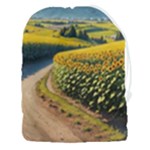 Sunflowers Flowers Nature Drawstring Pouch (3XL)