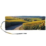 Sunflowers Flowers Nature Roll Up Canvas Pencil Holder (M)