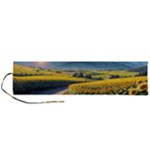 Sunflowers Flowers Nature Roll Up Canvas Pencil Holder (L)