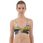 Sunflowers Flowers Nature Wrap Around Bikini Top