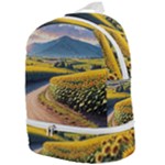 Sunflowers Flowers Nature Zip Bottom Backpack