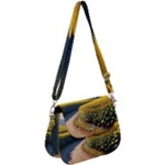 Sunflowers Flowers Nature Saddle Handbag