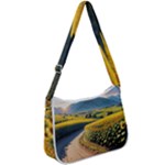 Sunflowers Flowers Nature Zip Up Shoulder Bag