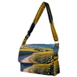Sunflowers Flowers Nature Full Print Messenger Bag (M)