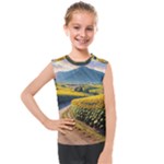 Sunflowers Flowers Nature Kids  Mesh Tank Top