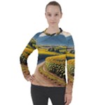 Sunflowers Flowers Nature Women s Pique Long Sleeve T-Shirt