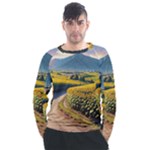 Sunflowers Flowers Nature Men s Long Sleeve Raglan T-Shirt