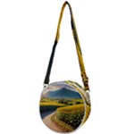 Sunflowers Flowers Nature Crossbody Circle Bag
