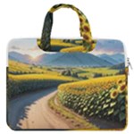 Sunflowers Flowers Nature MacBook Pro 15  Double Pocket Laptop Bag 