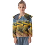 Sunflowers Flowers Nature Kids  Peter Pan Collar Blouse