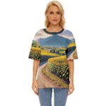 Sunflowers Flowers Nature Oversized Basic T-Shirt