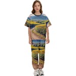 Sunflowers Flowers Nature Kids  T-Shirt and Pants Sports Set