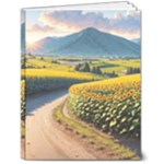 Sunflowers Flowers Nature 7  x 9  Softcover Notebook