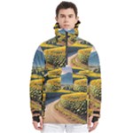 Sunflowers Flowers Nature Men s Pullover Zip Ski and Snowboard Waterproof Breathable Jacket