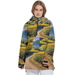 Sunflowers Flowers Nature Women s Pullover Zip Ski and Snowboard Waterproof Breathable Jacket