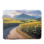 Sunflowers Flowers Nature 15  Vertical Laptop Sleeve Case With Pocket