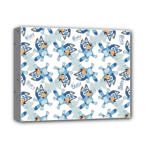 Bluey, Bluey merch, Bluey pattern, Bluey Bluey, bingo, Bluey design, bluey dog Deluxe Canvas 14  x 11  (Stretched) from ArtsNow.com