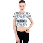 Bluey, Bluey merch, Bluey pattern, Bluey Bluey, bingo, Bluey design, bluey dog Crew Neck Crop Top Bluey, Bluey merch, Bluey pattern, Bluey Bluey, bingo, Bluey design, bluey dog Crew Neck Crop Top