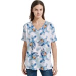 Bluey, Bluey merch, Bluey pattern, Bluey Bluey, bingo, Bluey design, bluey dog V-Neck Split Shoulder Casual T-Shirt Bluey, Bluey merch, Bluey pattern, Bluey Bluey, bingo, Bluey design, bluey dog V-Neck Split Shoulder Casual T-Shirt
