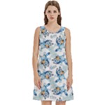 Bluey, Bluey merch, Bluey pattern, Bluey Bluey, bingo, Bluey design, bluey dog Round Neck Sleeve Casual Dress With Pockets Bluey, Bluey merch, Bluey pattern, Bluey Bluey, bingo, Bluey design, bluey dog Round Neck Sleeve Casual Dress With Pockets