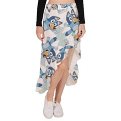 Asymmetrical Ruffle Hem Skirt  