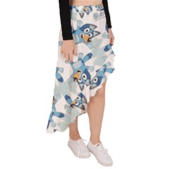 Asymmetrical Ruffle Hem Skirt  