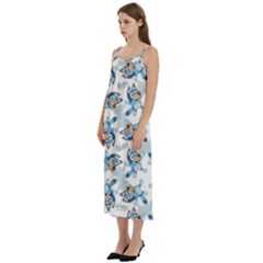 Casual Spaghetti Strap Midi Dress 