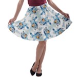 Bluey, Bluey merch, Bluey pattern, Bluey Bluey, bingo, Bluey design, bluey dog A-line Skater Skirt Bluey, Bluey merch, Bluey pattern, Bluey Bluey, bingo, Bluey design, bluey dog A-line Skater Skirt