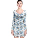 Bluey, Bluey merch, Bluey pattern, Bluey Bluey, bingo, Bluey design, bluey dog Long Sleeve Velvet Bodycon Dress Bluey, Bluey merch, Bluey pattern, Bluey Bluey, bingo, Bluey design, bluey dog Long Sleeve Velvet Bodycon Dress