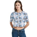 Bluey, Bluey merch, Bluey pattern, Bluey Bluey, bingo, Bluey design, bluey dog Women s Round Neck Short Sleeve Crop Top Bluey, Bluey merch, Bluey pattern, Bluey Bluey, bingo, Bluey design, bluey dog Women s Round Neck Short Sleeve Crop Top