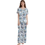 Bluey, Bluey merch, Bluey pattern, Bluey Bluey, bingo, Bluey design, bluey dog Short Sleeve Satin Pajamas Set With Pockets Bluey, Bluey merch, Bluey pattern, Bluey Bluey, bingo, Bluey design, bluey dog Short Sleeve Satin Pajamas Set With Pockets