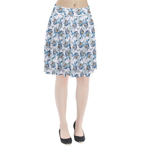 Bluey, Bluey merch, Bluey pattern, Bluey Bluey, bingo, Bluey design, bluey dog Pleated Skirt from ArtsNow.com