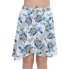 Chiffon Wrap Front Skirt 