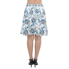 Chiffon Wrap Front Skirt 