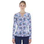 Bluey, Bluey merch, Bluey pattern, Bluey Bluey, bingo, Bluey design, bluey dog V-Neck Long Sleeve Top Bluey, Bluey merch, Bluey pattern, Bluey Bluey, bingo, Bluey design, bluey dog V-Neck Long Sleeve Top
