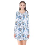 Bluey, Bluey merch, Bluey pattern, Bluey Bluey, bingo, Bluey design, bluey dog Long Sleeve V-neck Flare Dress Bluey, Bluey merch, Bluey pattern, Bluey Bluey, bingo, Bluey design, bluey dog Long Sleeve V-neck Flare Dress