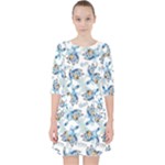 Bluey, Bluey merch, Bluey pattern, Bluey Bluey, bingo, Bluey design, bluey dog Quarter Sleeve Pocket Dress Bluey, Bluey merch, Bluey pattern, Bluey Bluey, bingo, Bluey design, bluey dog Quarter Sleeve Pocket Dress