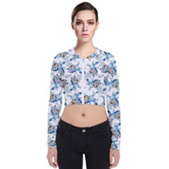 Long Sleeve Zip Up Bomber Jacket 