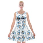 Bluey, Bluey merch, Bluey pattern, Bluey Bluey, bingo, Bluey design, bluey dog Velvet Skater Dress Bluey, Bluey merch, Bluey pattern, Bluey Bluey, bingo, Bluey design, bluey dog Velvet Skater Dress